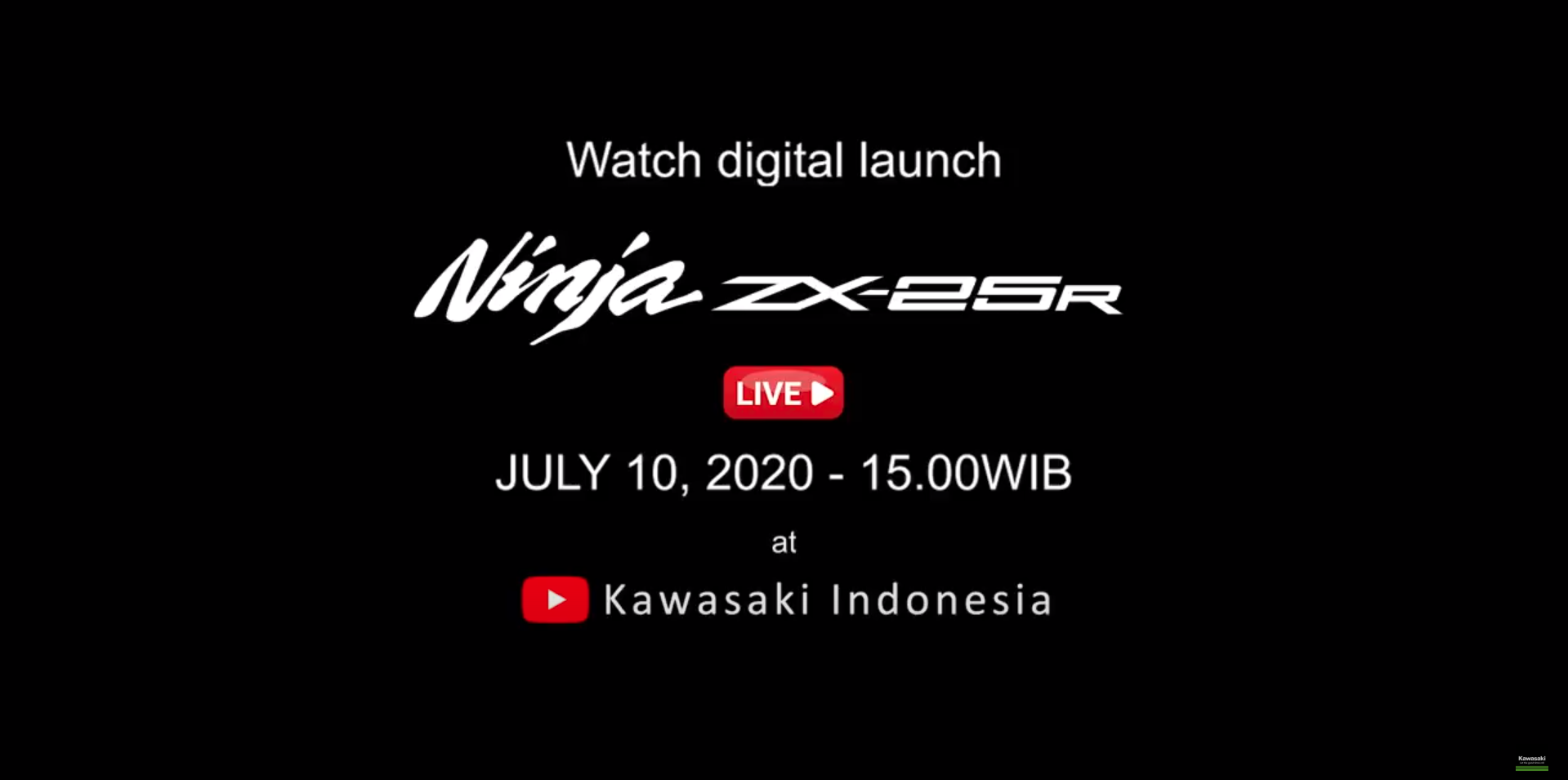 KAWASAKI印尼官方預告ZX-25R將在7月10日舉辦線上發表